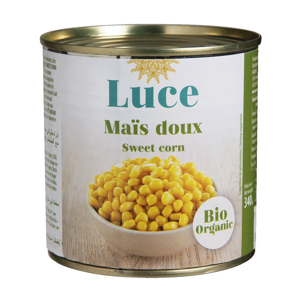 340g - Maïs doux en grains en conserve bio - Luce