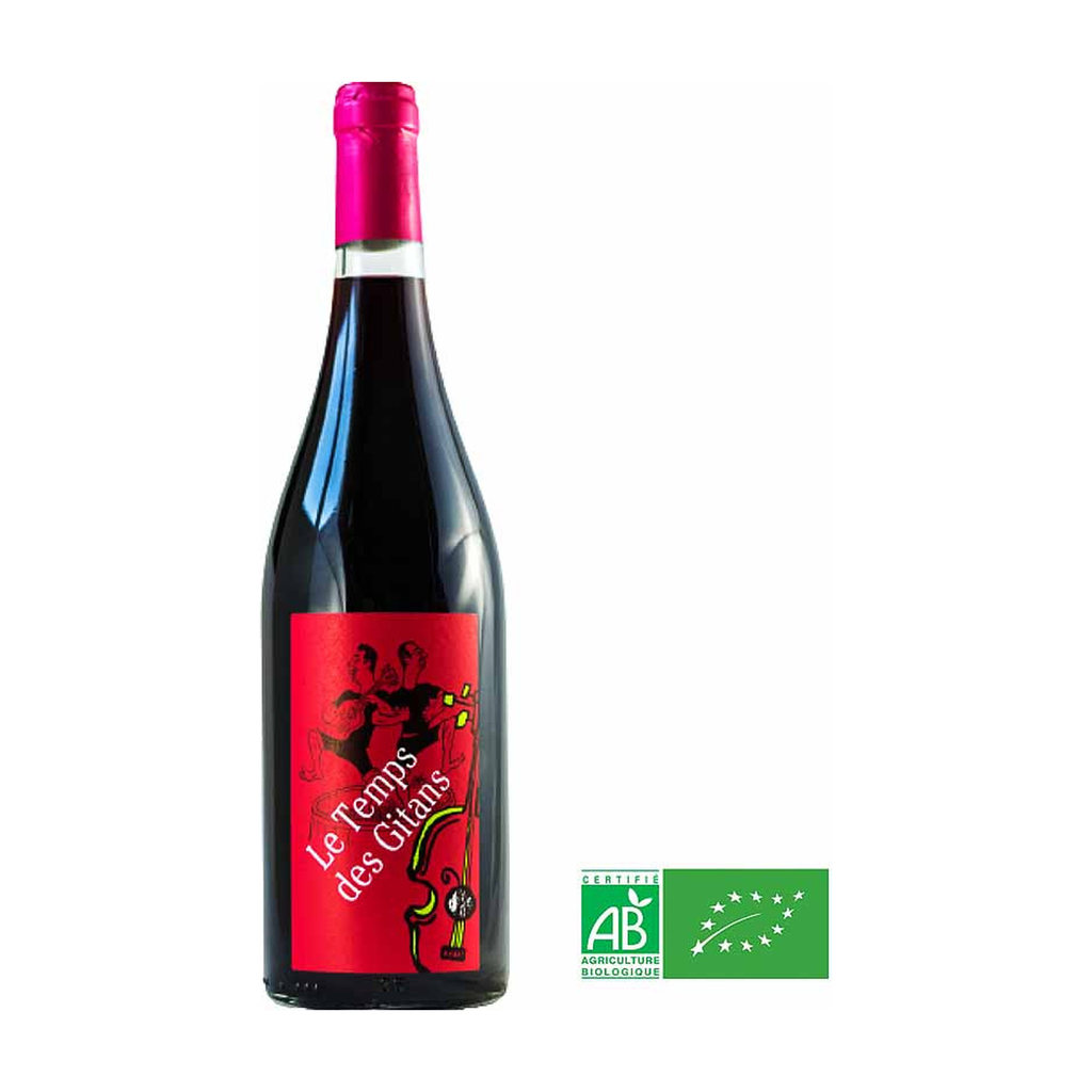 75cl - IGP Hérault rouge Le Temps des Gitans bio - Mas de Janiny