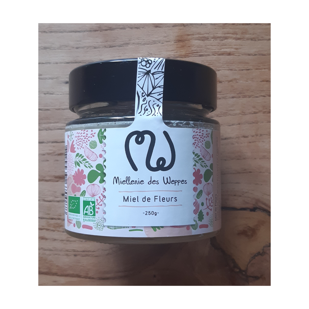 [WE-250MF] 250g - Miel de Fleurs bio - La Miellerie des Weppes