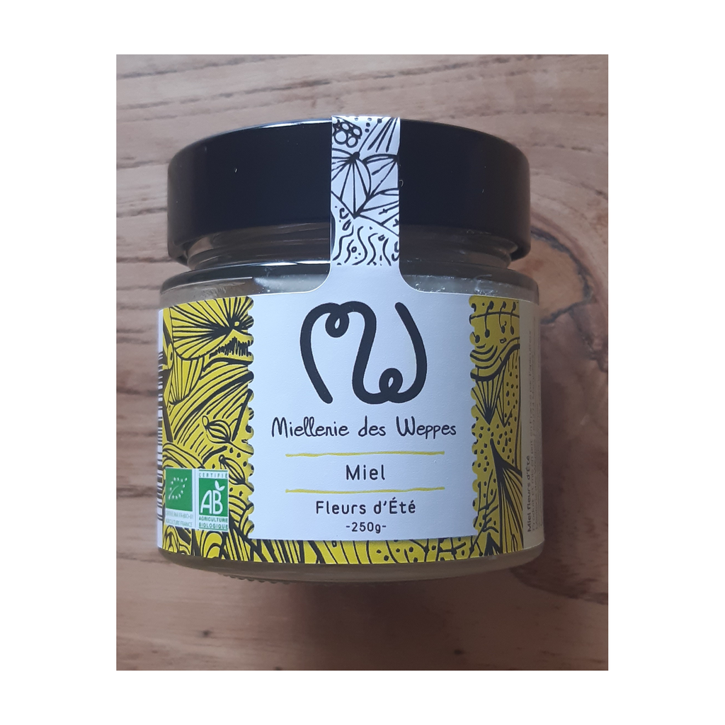 [WE-250MFE] 250g - Miel Fleurs d'Eté bio - La Miellerie des Weppes
