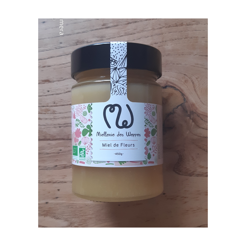 [WE-450MF] 450g - Miel de Fleurs bio - La Miellerie des Weppes