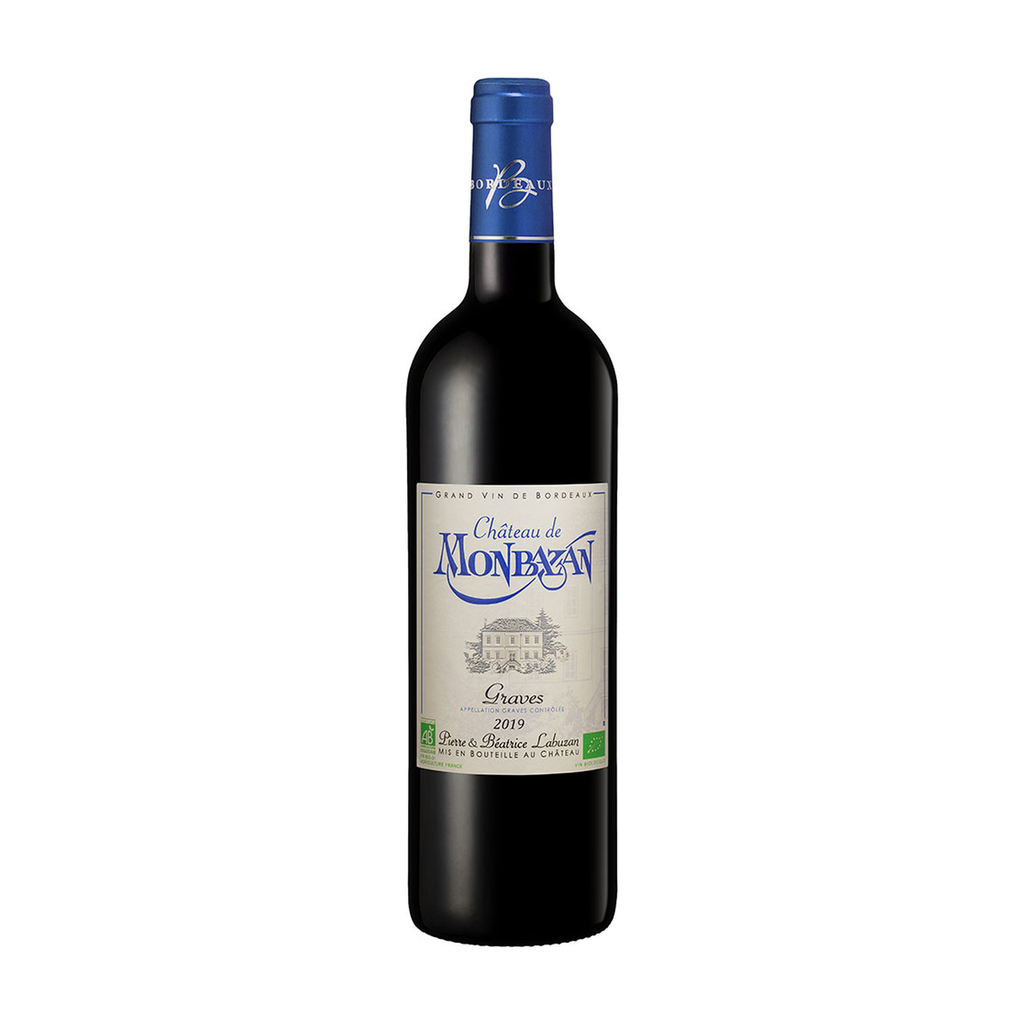 [VR-BDXGRA-MONBAZ37] 37,5cl - AOC Bordeaux Graves rouge bio - Château de Monbazan