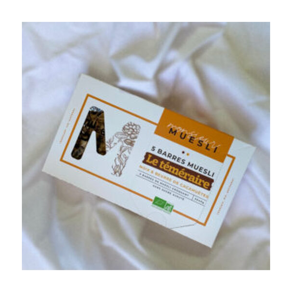 [MR-BARTEM40] 40g - Barre muesli Téméraire bio - Monsieur Muesli