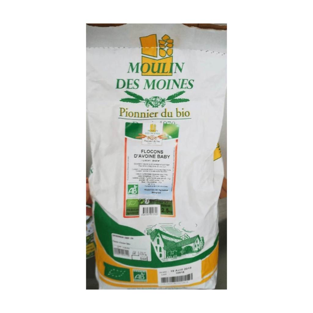 [MM-FLOAVO2KG5] 2,5kg - Flocon d'avoine baby bio - Moulin des Moines