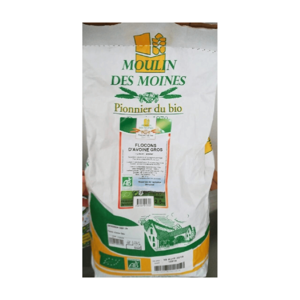 [MM-FLOAVGRO2KG5] 2,5kg - Flocon d'avoine gros bio - Moulin des Moines