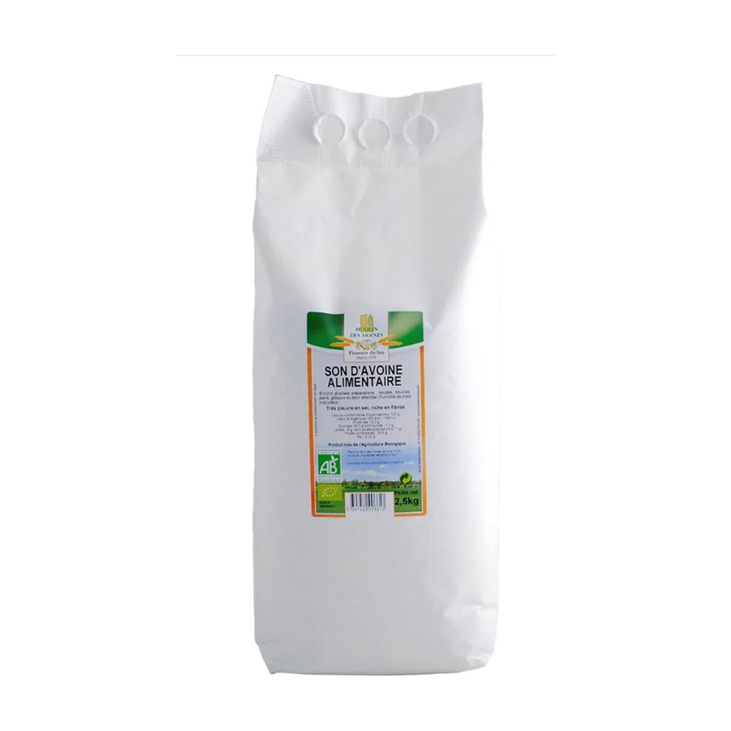 [MM-SONAVO5KG] 5kg - Son d'avoine alimentaire bio - Moulin des Moines