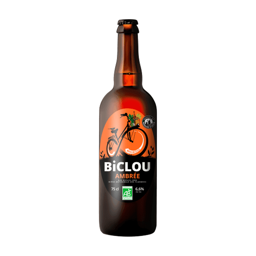 [MA-BIAMBR75] 75cl - Biclou Ambrée - 6,6° bio (réemploi) - Brasserie Moulins d'Ascq