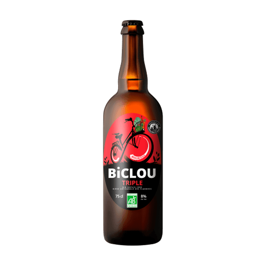 [MA-BITRIP75] 75cl - Biclou Triple - 8° bio (réemploi) - Brasserie Moulins d'Ascq