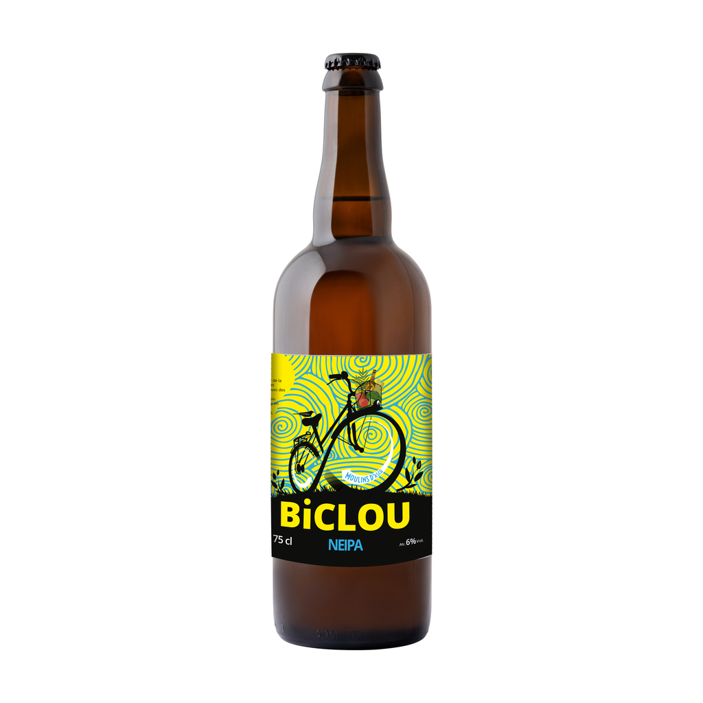 [MA-BINEIPA75] 75cl - Biclou NEIPA - 6° bio (réemploi) - Brasserie Moulins d'Ascq