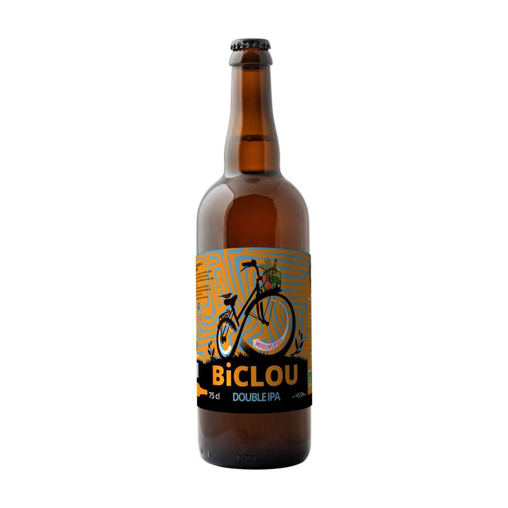 [MA-BIDIPA75] 75cl - Biclou Double IPA-  8° bio (réemploi) - Brasserie Moulins d'Ascq