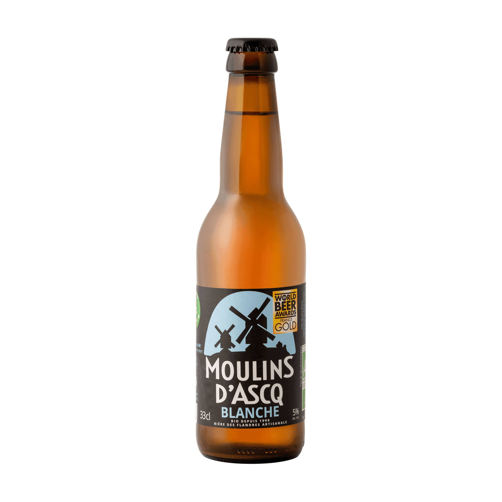 [MA-MOUASCBLANC33] 33cl - Moulins d'Ascq Blanche - 5° bio (réemploi) - Brasserie Moulins d'Ascq
