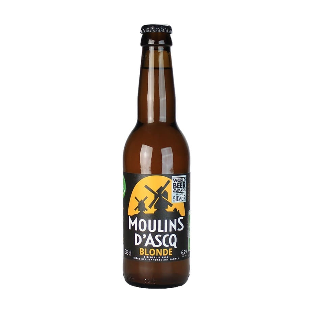 [MA-MOUASCBLOND33] 33cl - Moulins d'Ascq Blonde - 6,2° bio (réemploi) - Brasserie Moulins d'Ascq