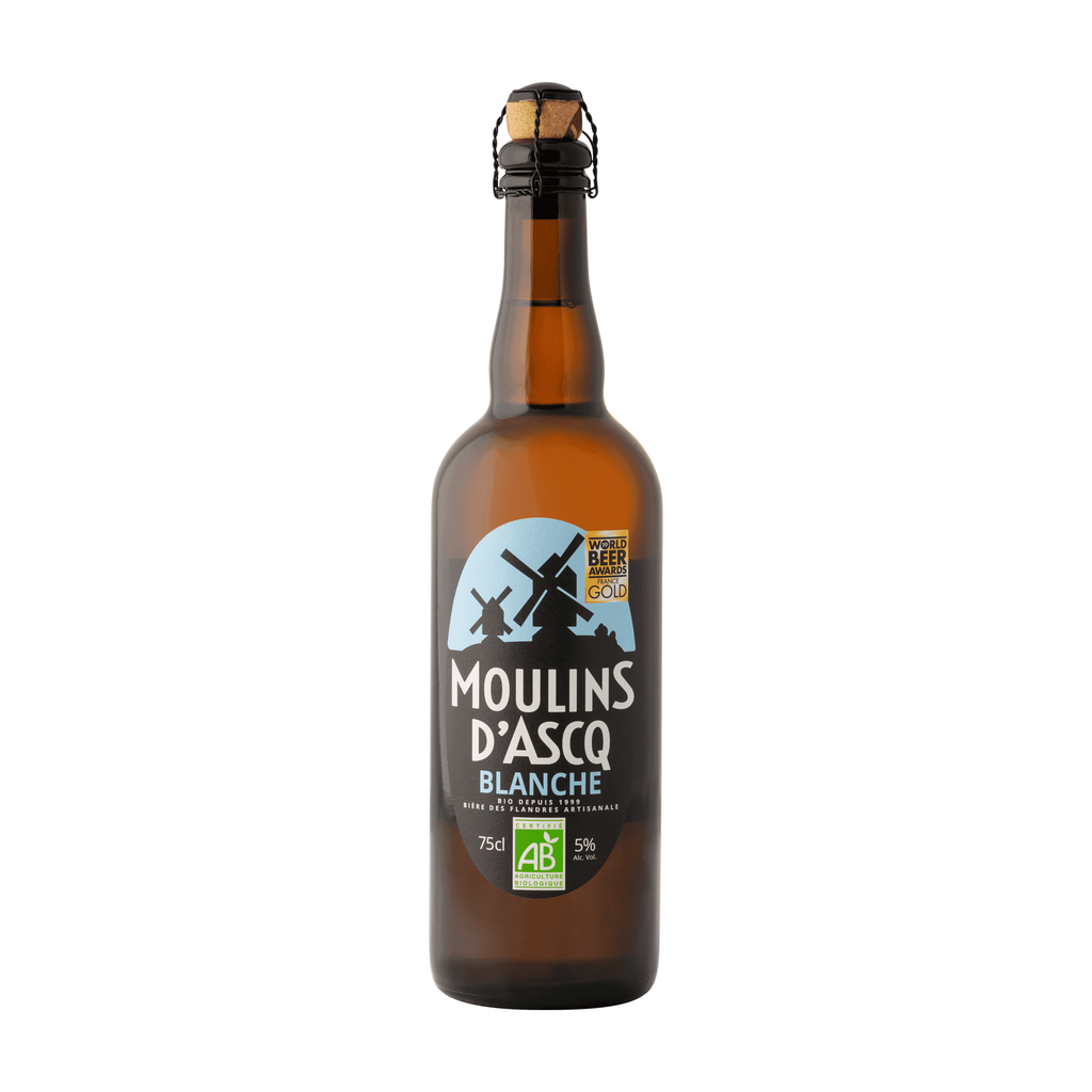 [MA-MOUASCBLANC75] 75cl - Moulins d'Ascq - Blanche 5° bio (réemploi) - Brasserie Moulins d'Ascq