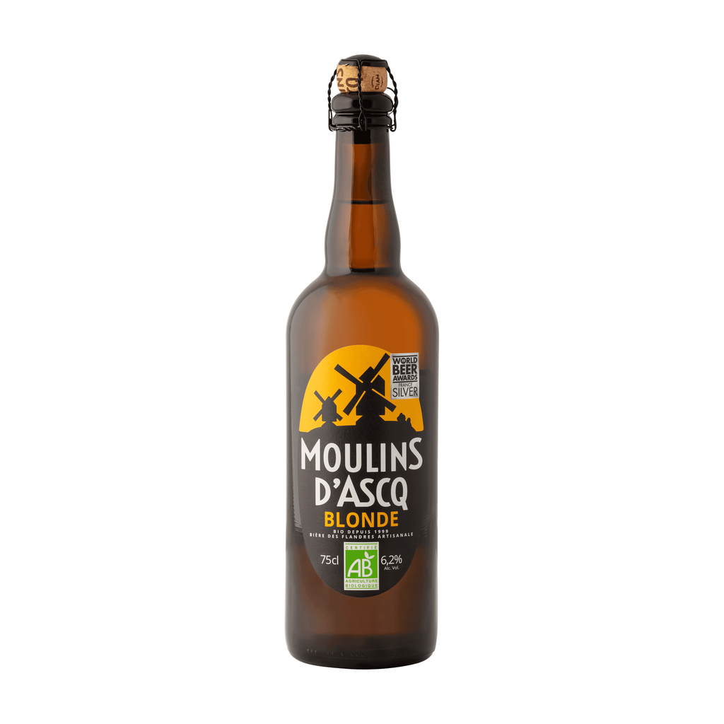 [MA-MOUASCBLOND75] 75cl - Moulins d'Ascq - Blonde 6,2° bio (réemploi) - Brasserie Moulins d'Ascq