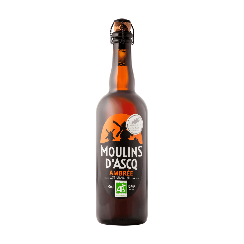 [MA-MOUASCAMBR75] 75cl - Moulins d'Ascq - Ambrée 6,6° bio (réemploi) - Brasserie Moulins d'Ascq