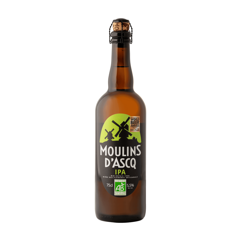 [MA-MOUASCIPA75] 75cl - Moulins d'Ascq - IPA 5,5° bio (réemploi) - Brasserie Moulins d'Ascq