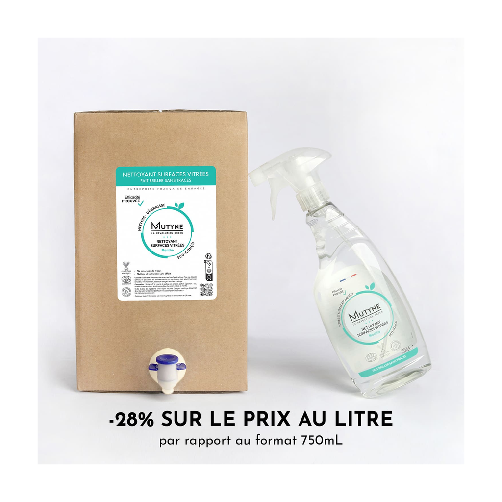 [MUT-SNV01] 10l - Nettoyant Surfaces vitrées menthe - Mutyne