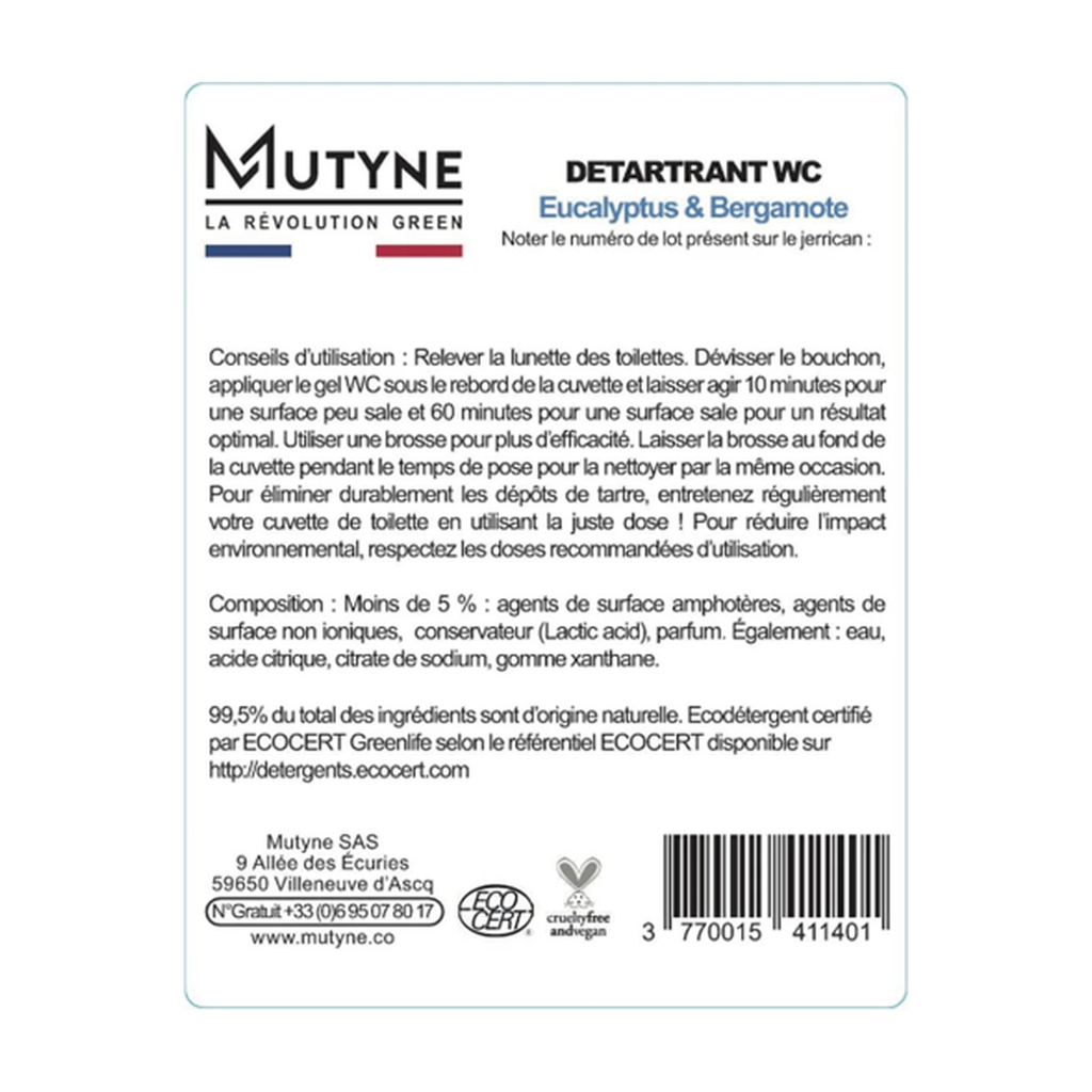 [MUT-ET004] Rouleau 50 étiquettes Gel WC vrac - Mutyne