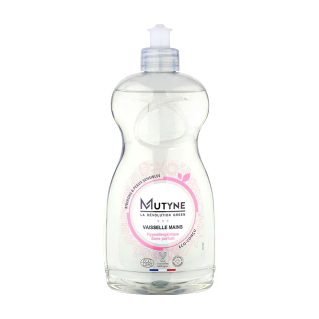 [MUT-LV002] 500ml - Liquide vaisselle main Hypoallergénique Bébé et Peaux sensibles - Mutyne