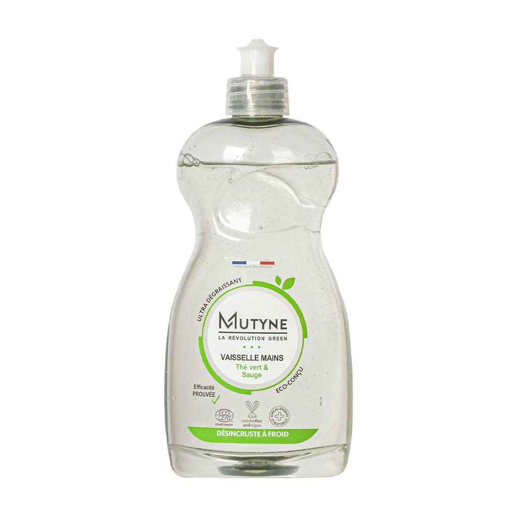 [MUT-LV003] 500ml - Liquide vaisselle main thé vert et sauge - Mutyne