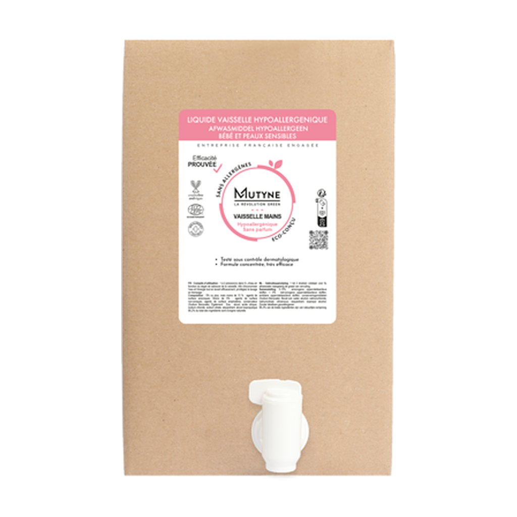 [MUT-LVV03] 10l - Liquide vaisselle main Hypoallergénique Bébé et Peaux sensibles - Mutyne