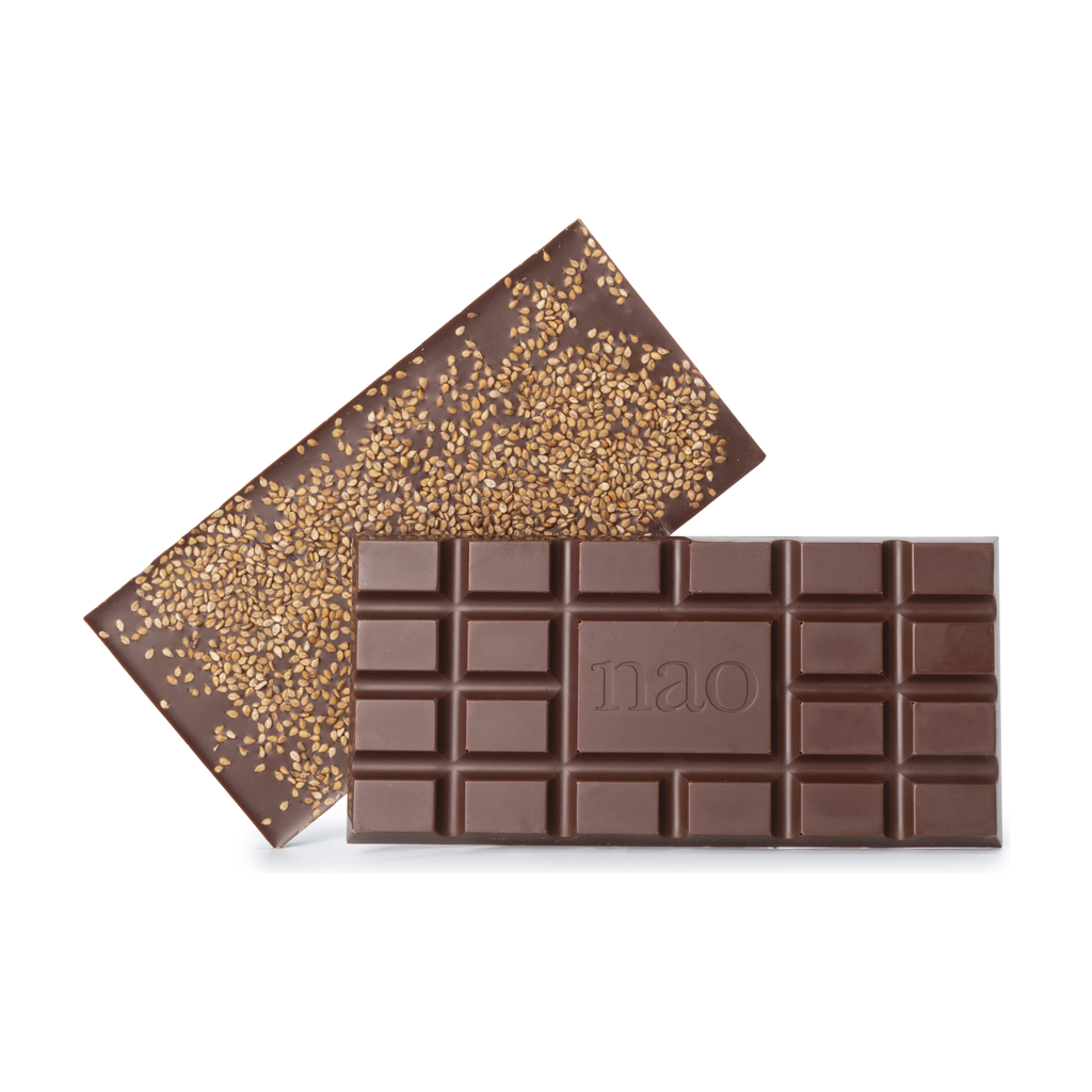 80g - Chocolat au Lait-Sésame (Sao Tome) bio - Nao