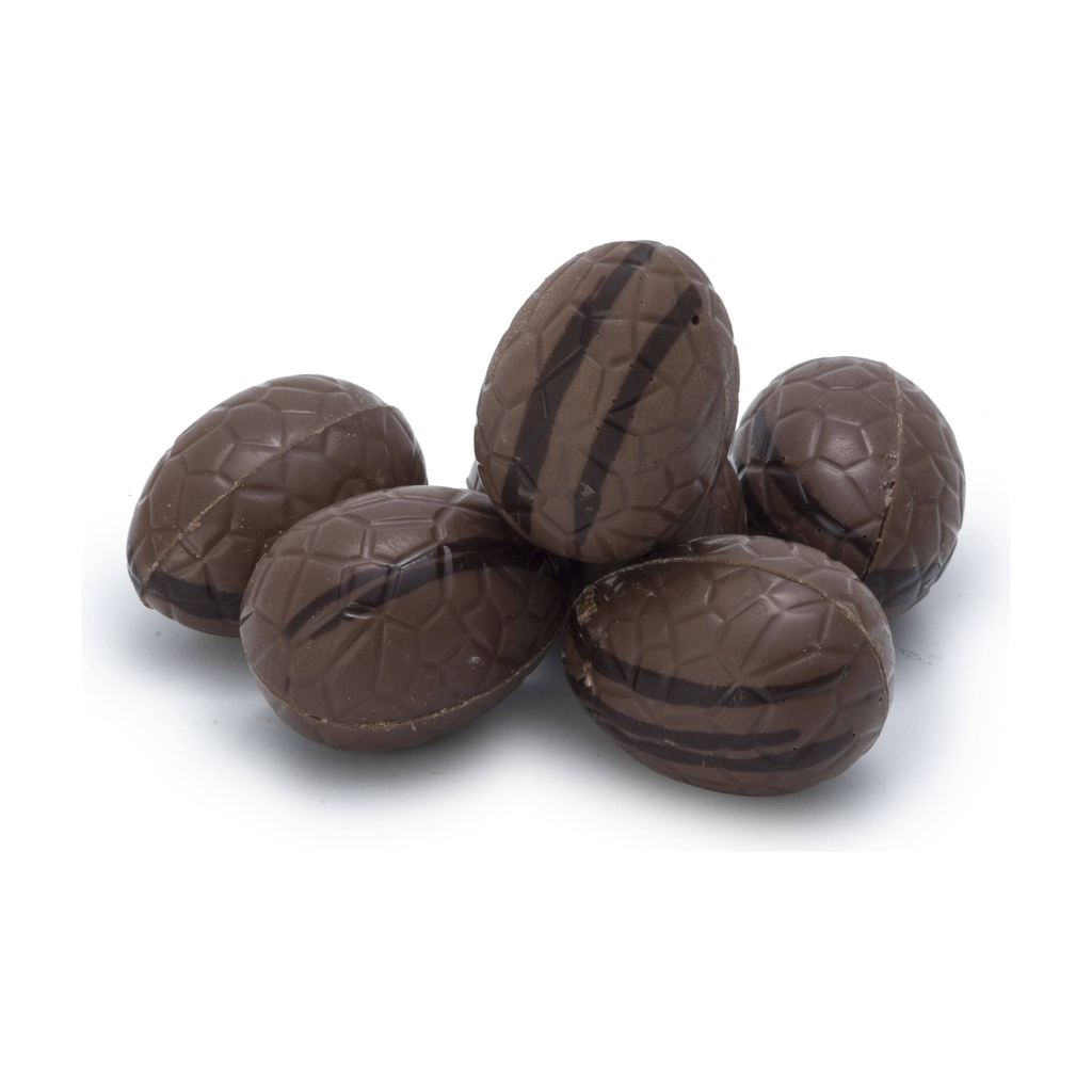 [NAO-OEUFLTPRAL2KG5] 2,5kg - Oeufs chocolat au lait fourrés pralinés Vrac bio - Nao