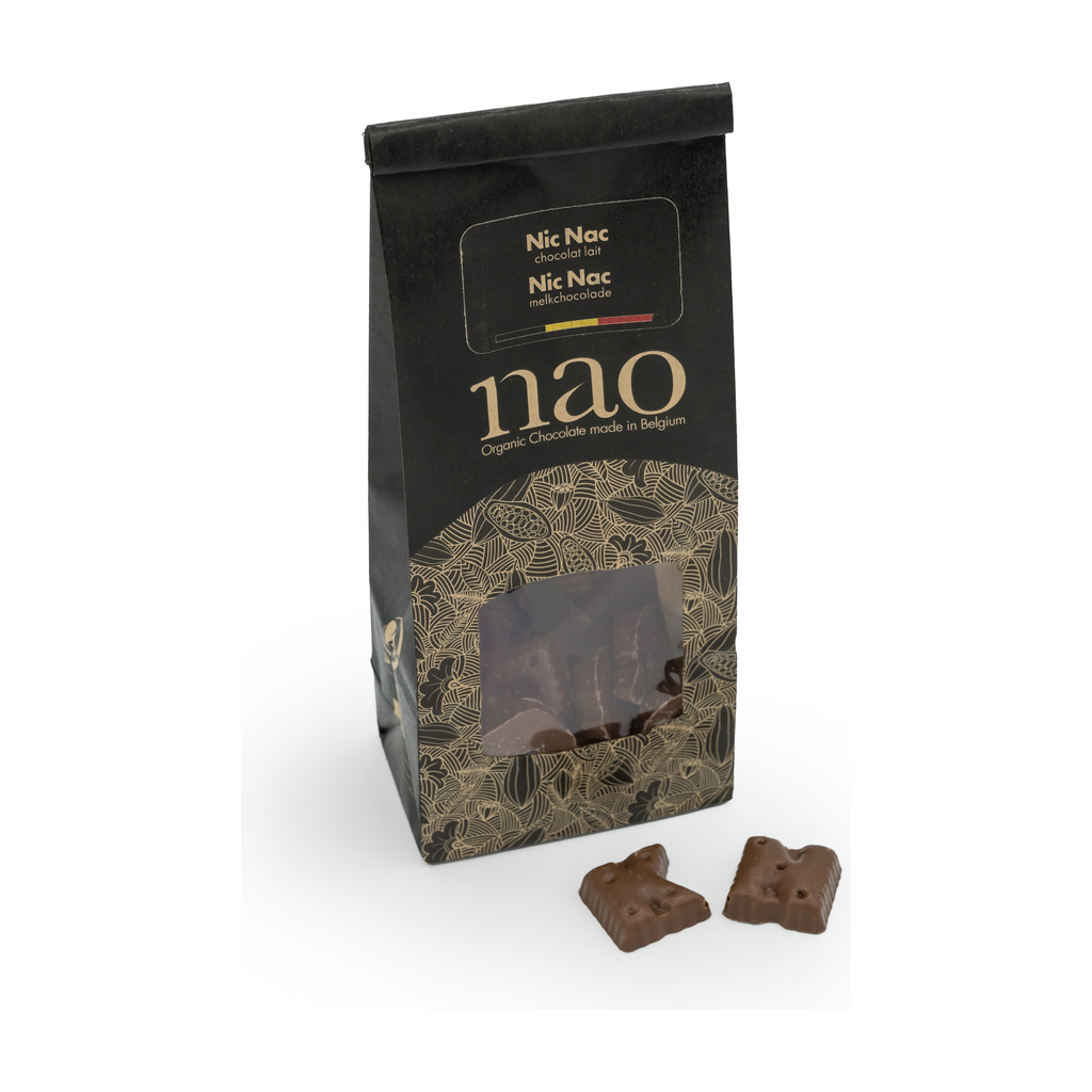 [NAO-N149] 100g - Nic Nac chocolat au lait (sachet) bio - Nao