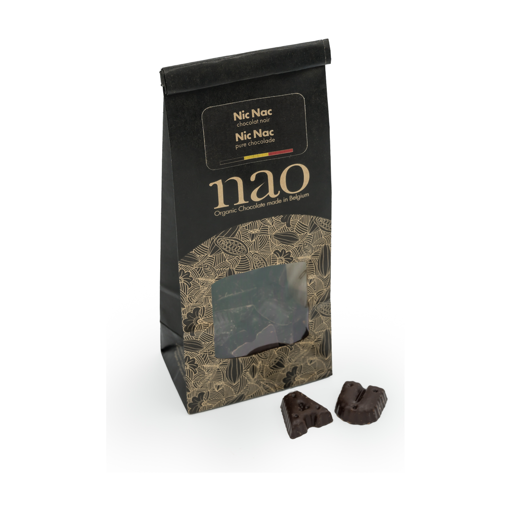 [NAO-N156] 100g - Nic Nac chocolat noir (sachet) bio - Nao