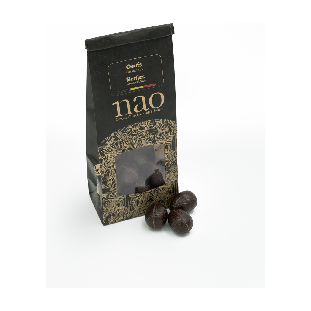 [NAO-N217] 100g - Oeufs chocolat noir (sachet) bio - Nao