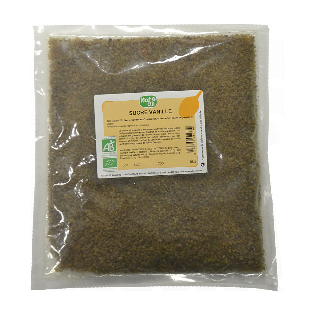 [NA-310030] 500g - Sucre vanillé bio - Nat Ali