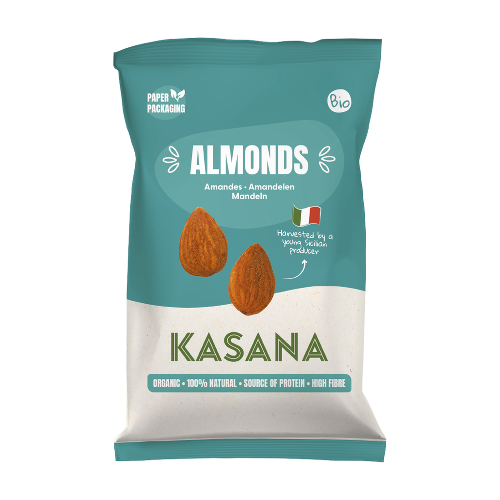 [NS-AMAND150] 150g - Amandes natures bio - Kasana