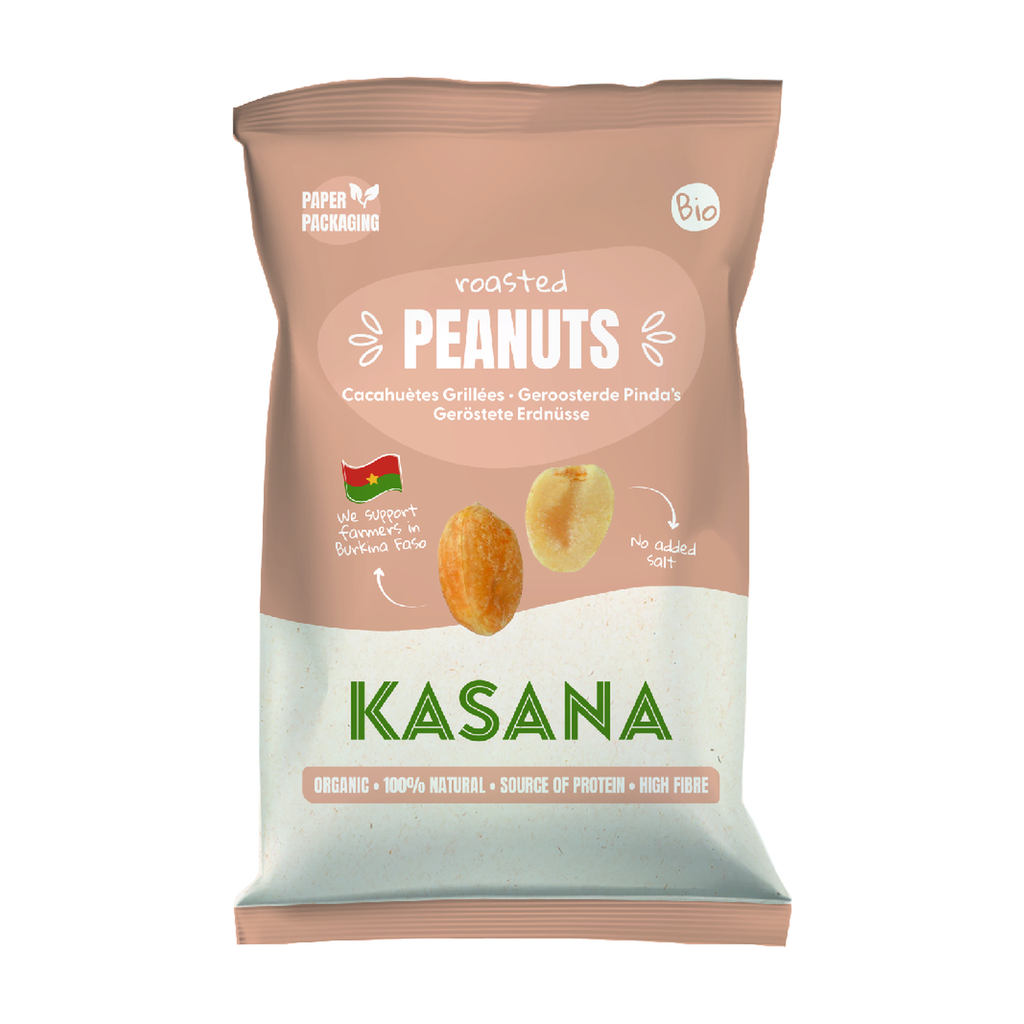 [NS-CACNAT180] 180g - Cacahuètes grillées nature bio - Kasana