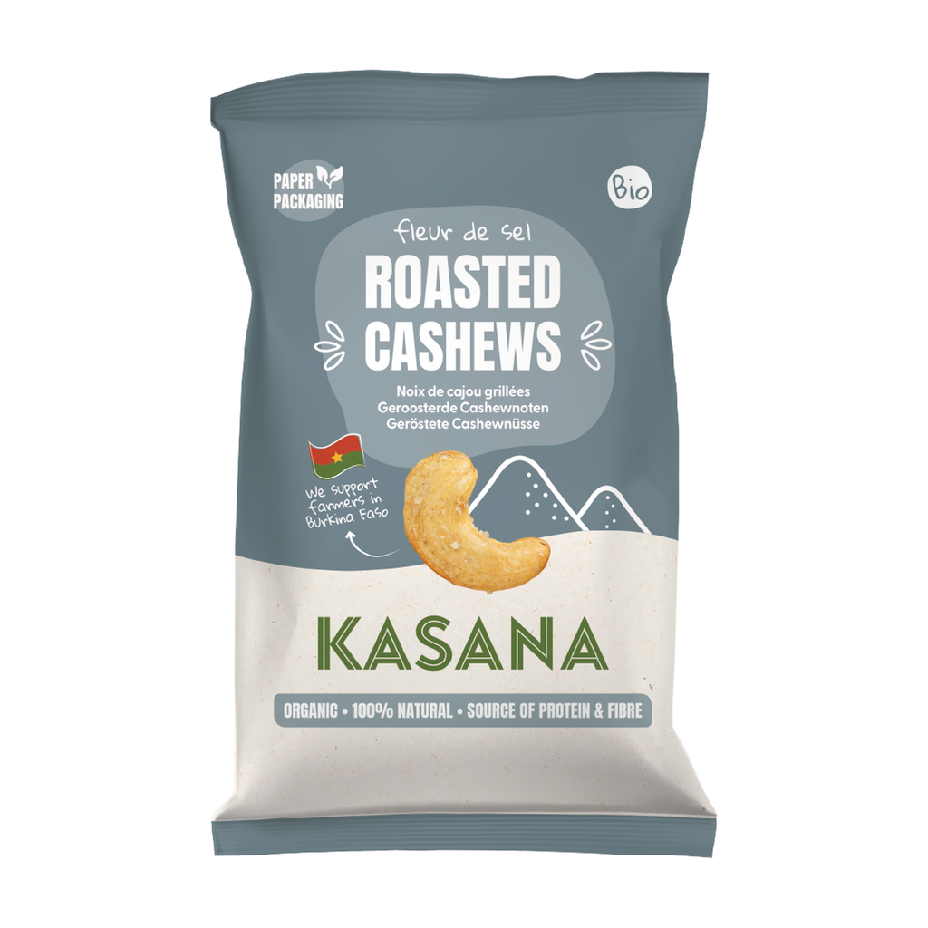 [NS-CAJSEL150] 150g - Noix de cajou Fleur de sel bio - Kasana