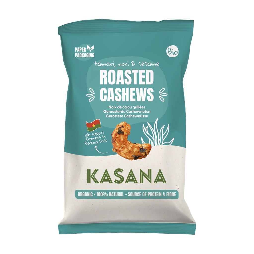 [NS-CAJNORSES150] 150g - Noix de cajou Nori Sésame bio - Kasana