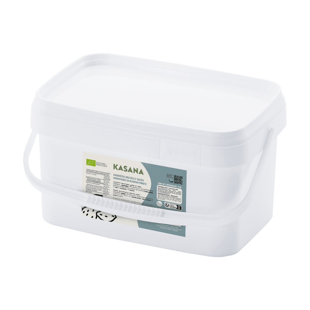 [NS-CACGS8KG] 8kg - Cacahuètes décortiquées grillées salées bio (consigné) - Kasana