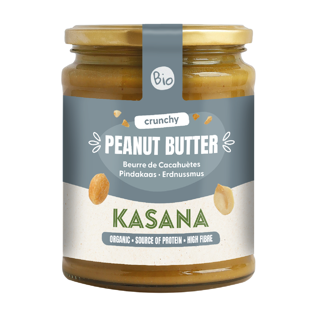 [NS-PURCACRUNC500] 500g - Purée de cacahuètes Crunchy (origine Burkina filière durable) bio - Kasana