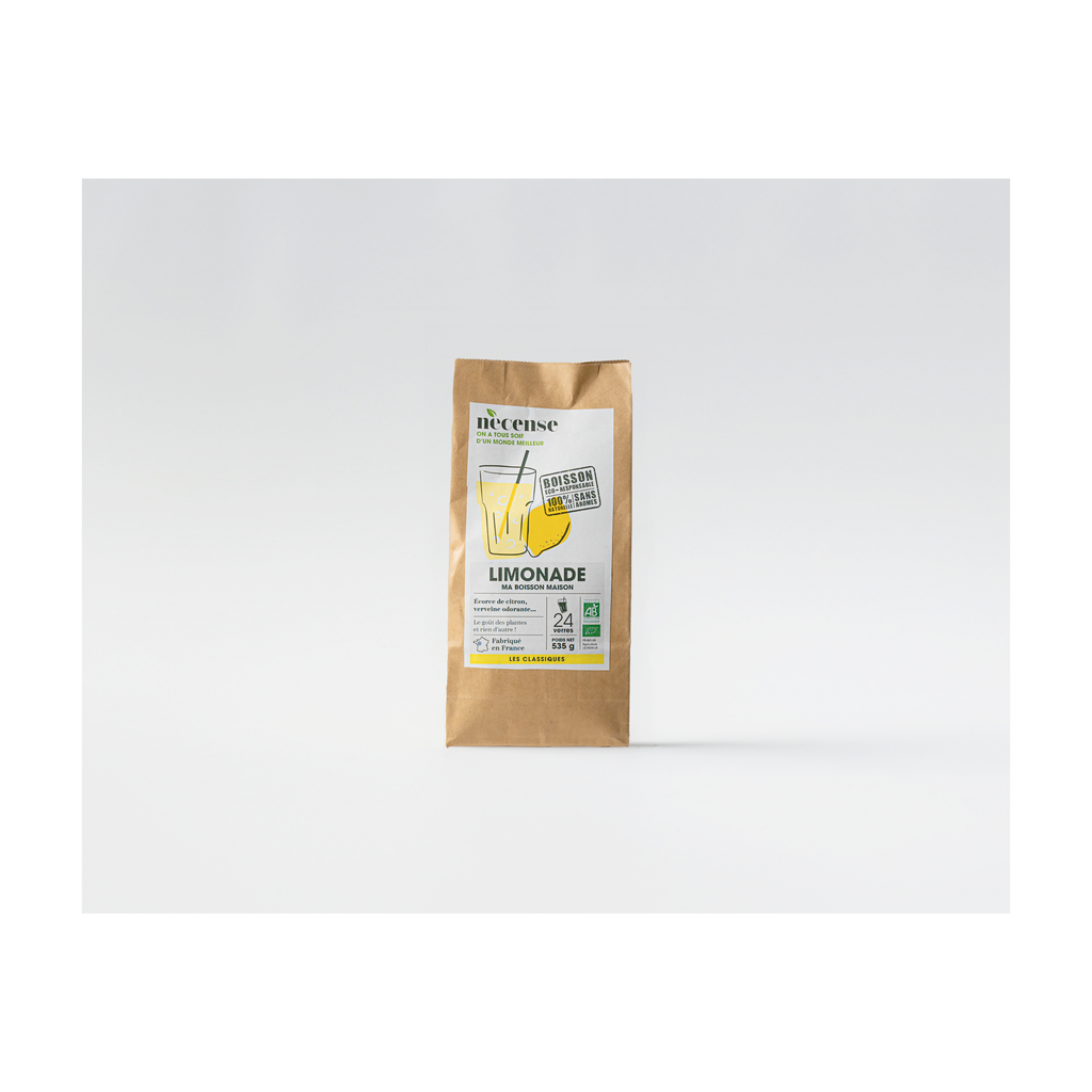 [NE-CLI008S0] 536g (pour 8l) - Limonade à préparer bio - Necense