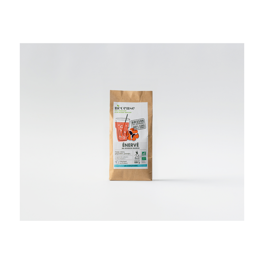 [NE-TEN008S0] 580g (pour 8l) - Soda Enervé à préparer bio - Necense