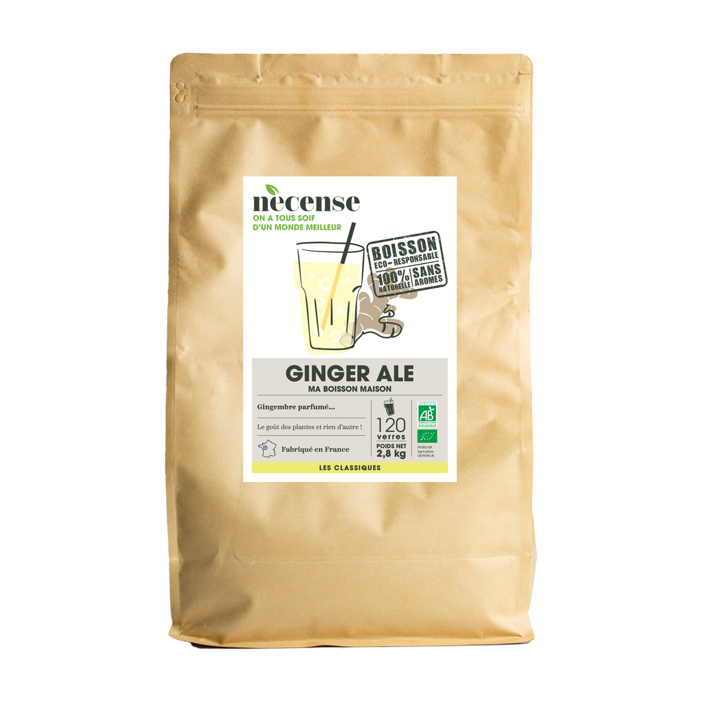 [NE-CGB040S0] 2,8kg (pour 40l) - Ginger ale (ex Gingeer beer) à préparer bio - Necense