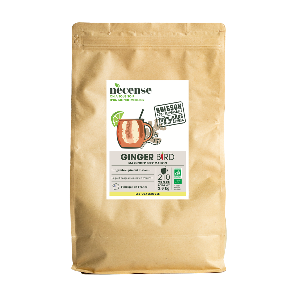 [NE-CGD040S0] 2,8kg (pour 40l) - Ginger Bird (piment oiseau) à préparer bio - Necense