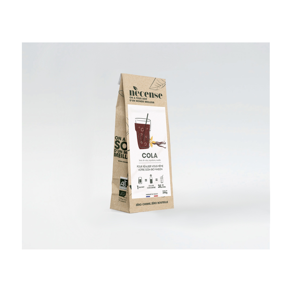 [NE-CCL003S0] 323g (pour 3l) - Cola à préparer (format pour la vente au détail) bio - Necense