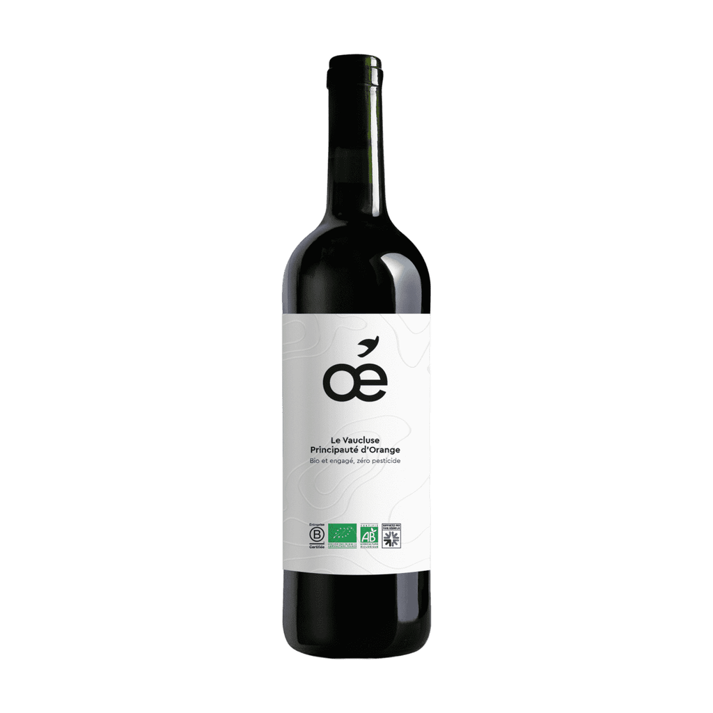 75cl - AOC Vaucluse Principauté d'Orange rouge bio (réemploi) - Oé