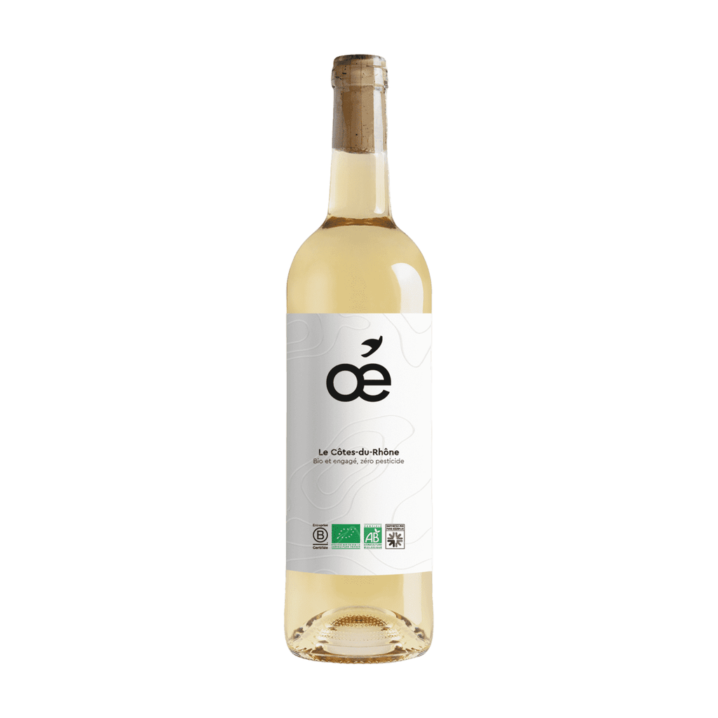 [OE-VB-RHOCT75] 75cl - AOC Côtes du Rhône blanc bio (réemploi) - Oé