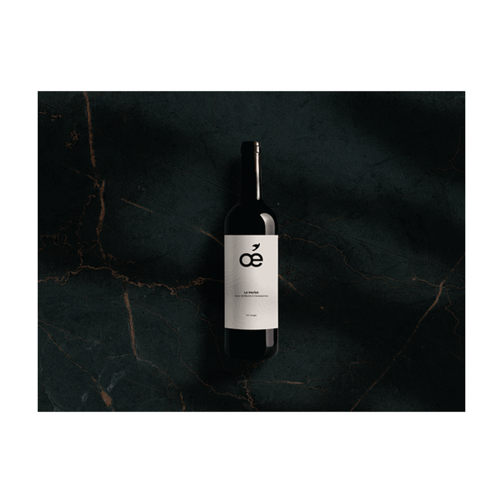75cl - Vin de France rouge Le Merlot bio (réemploi) - Oé