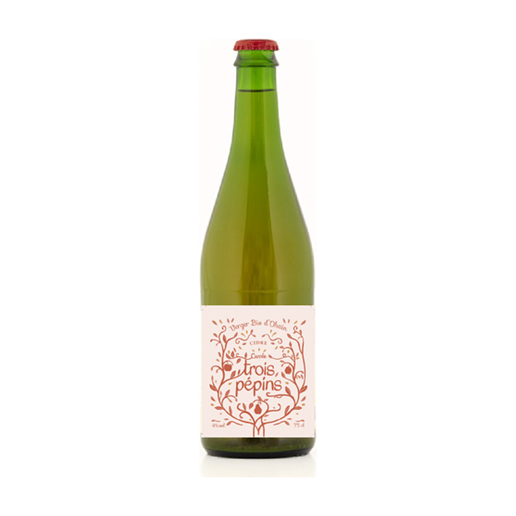 [OH-3P75] 75cl - Cidre/poiré Les 3 Pépins bio - Vergers d'Ohain