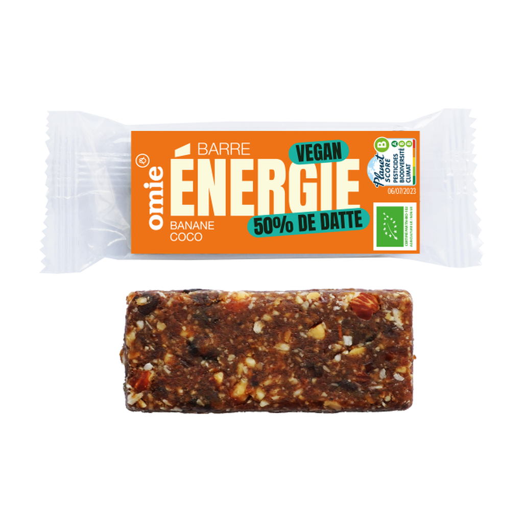 [OM-250] 35g - Barre énergie banane coco bio - Omie