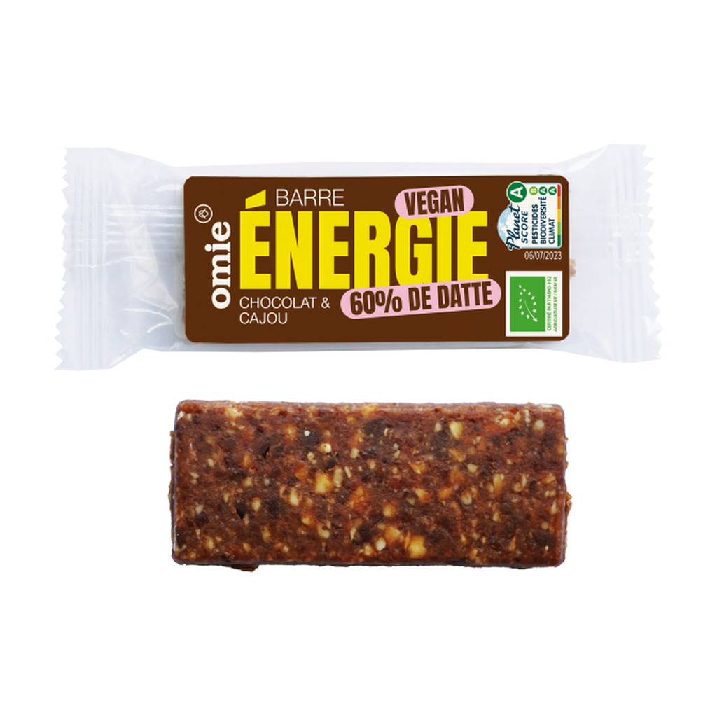 [OM-026] 35g - Barre énergie fruits secs chocolat bio - Omie