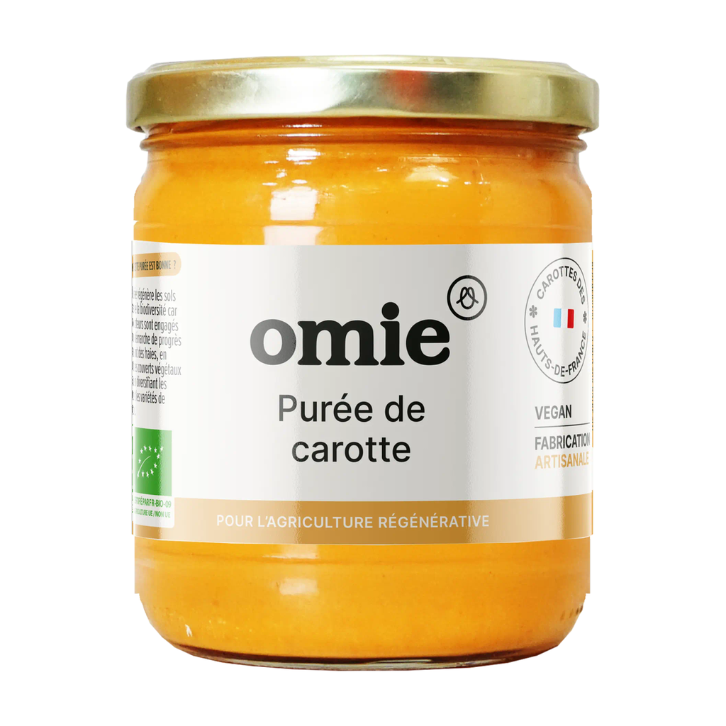 380g - Purée de carottes des Charentes bio - Omie