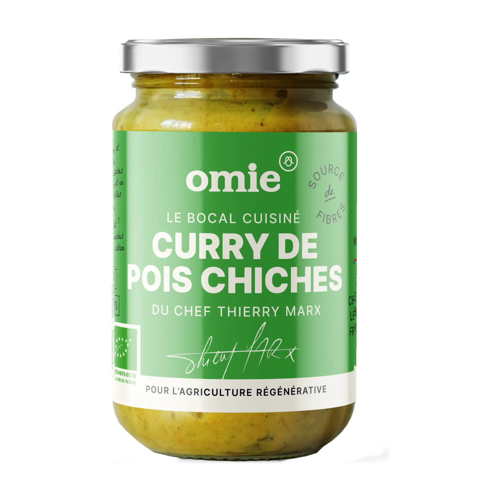 340g - Curry de pois chiches (pois chiches, légumes français) bio - Omie